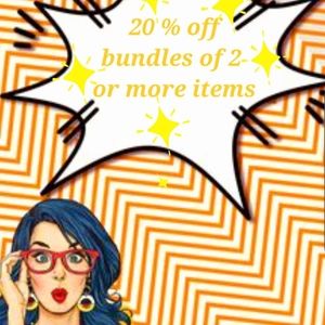 Dont forget bundles of 2 items of more get a 20% discount!